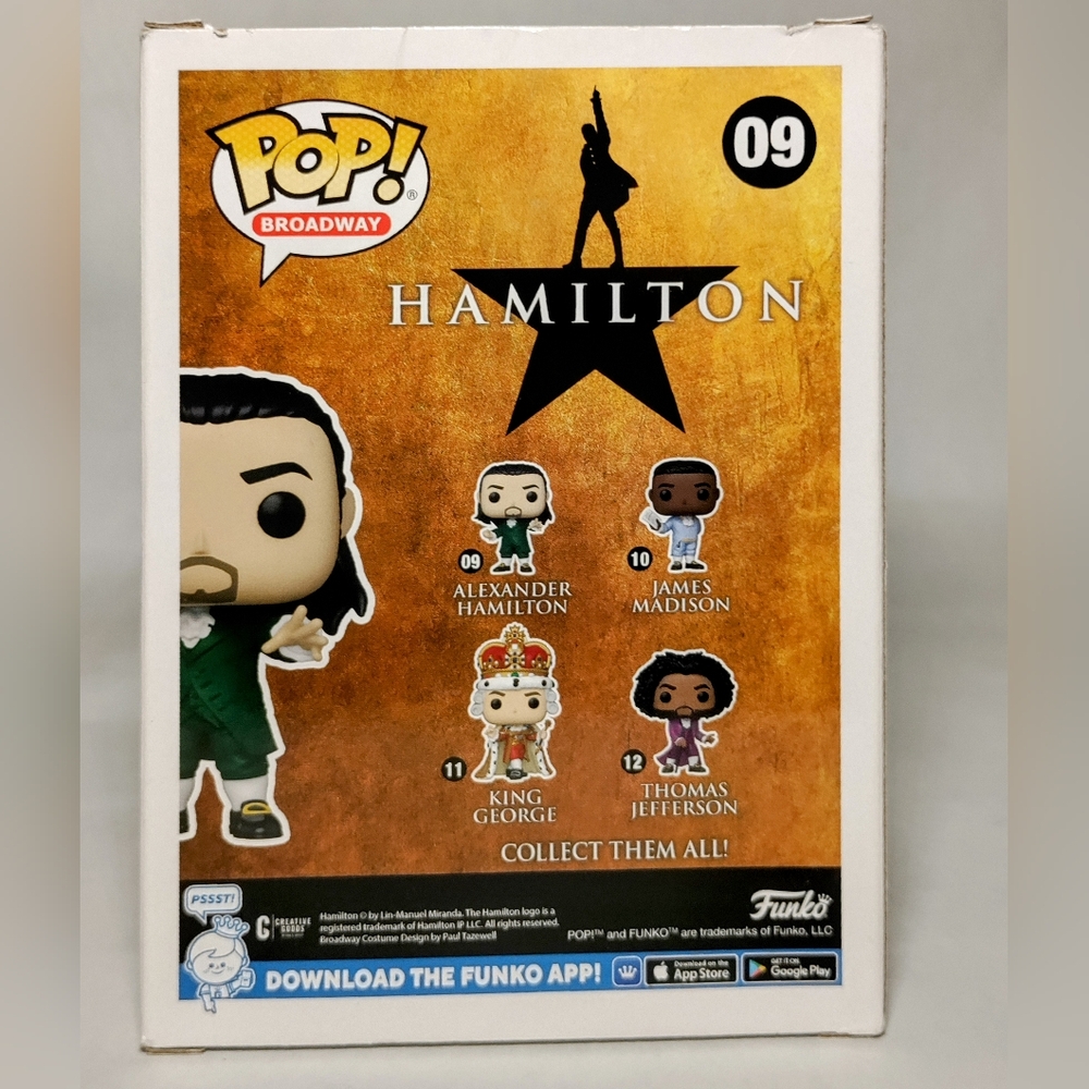 Broadway Funko Pop's Thomas Jefferson, James Madison, Eliza Hamilton, Aaron Burr - Picture 9 of 12